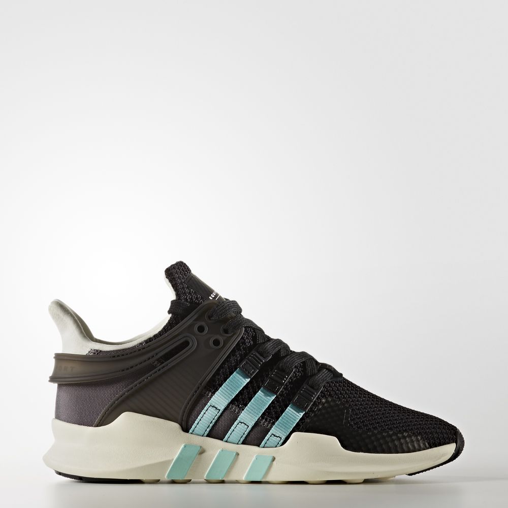 Adidas Eqt Support Adv - Originals γυναικεια - Μαυρα/Ανοιχτο Τυρκουάζ/Γκρι,Μέγεθος: EU 36 – 54 2/3 (